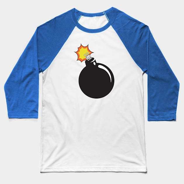 Duh Bomb Baseball T-Shirt by Wjsmith89